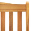 vidaXL Rocking Chair with Cushions Solid Acacia Wood