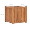 vidaXL Raised Bed 50x50x50 cm Solid Teak Wood