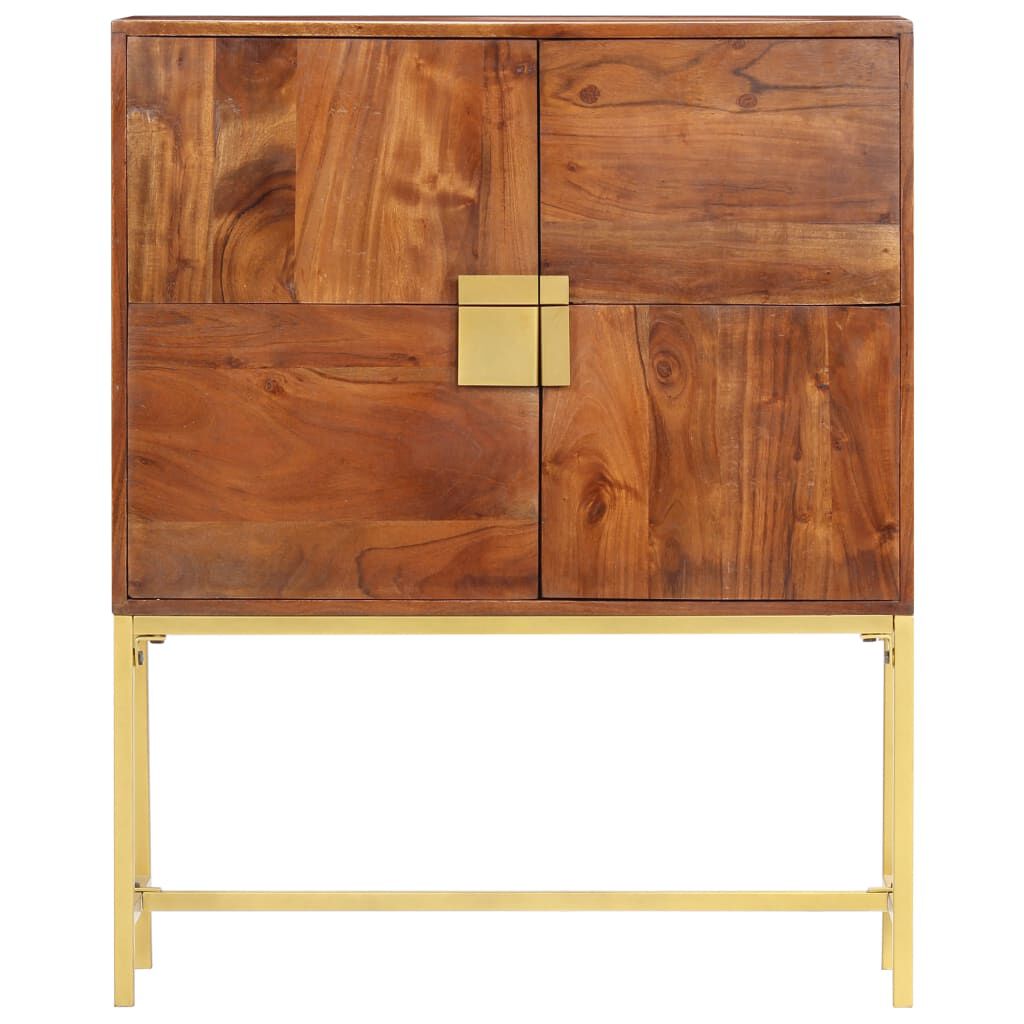 vidaXL Highboard 80x30x100 cm Solid Acacia Wood
