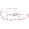 vidaXL Daybed with Trundle without Mattress Dark Grey 100x190 cm