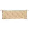 vidaXL Garden Bench Cushions 2 pcs Melange Beige 150x50x7 cm Fabric