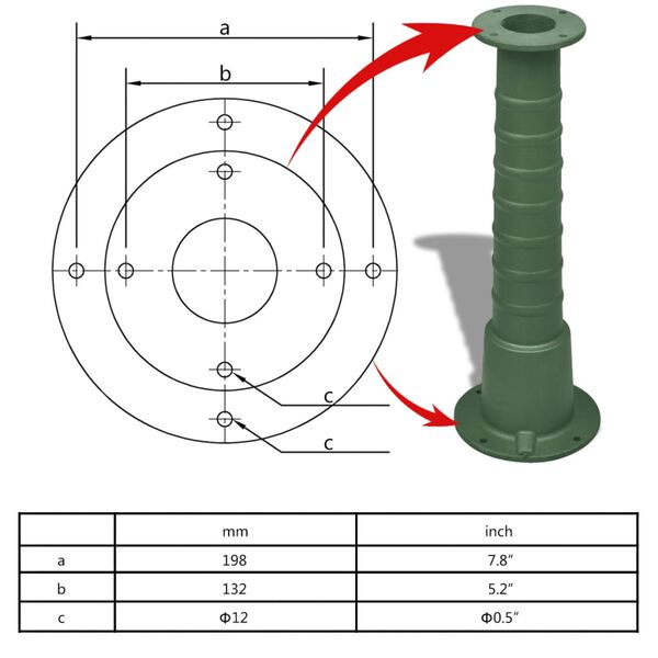 vidaXL Garden Water Pump with Stand