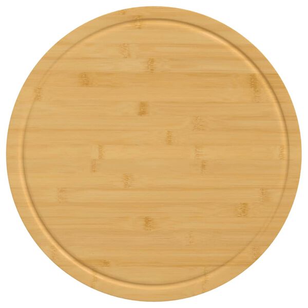 vidaXL Chopping Boards 6 pcs &Oslash;40x1.5 cm Bamboo