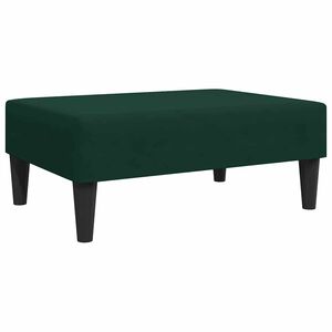 vidaXL Footstool Dark Green 77x55x31 cm Velvet