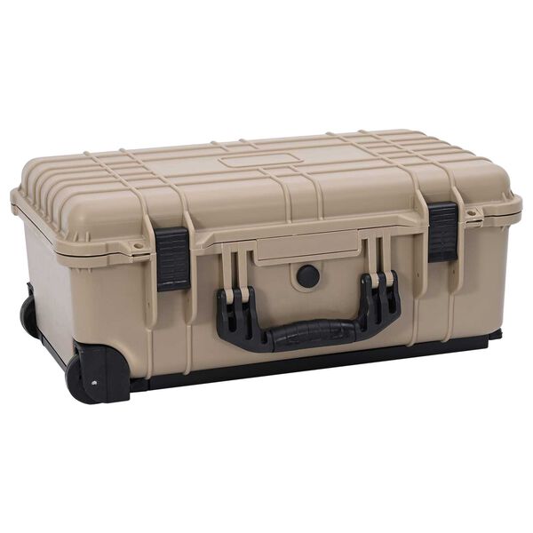 vidaXL Wheel-equipped Tool/Equipment Case with Pick & Pluck Foam Inside