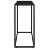 vidaXL Console Table Black 80x35x75 cm Tempered Glass