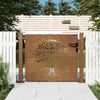 vidaXL Garden Gate 100x100 cm Corten Steel Tree Design