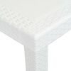 vidaXL 7 Piece Outdoor Dining Set Plastic White Rattan Look