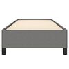 vidaXL Bed Frame without Mattress Dark Grey 100x190 cm Twin Fabric