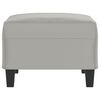 vidaXL Footstool Light Grey 70x55x41 cm Microfibre Fabric