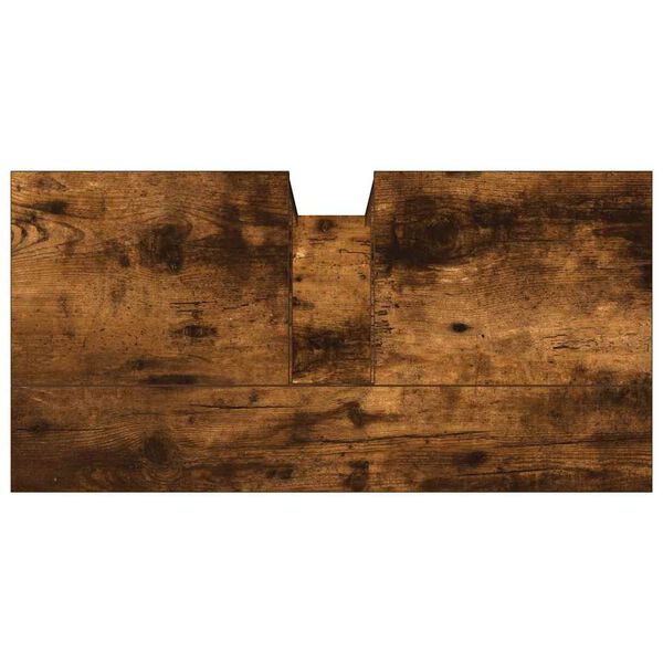 vidaXL Bathroom Sink Cabinet Smoked Oak 60x30x60 cm Engineered Wood