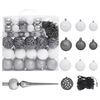 vidaXL Nordmann Fir Artificial Christmas Tree LED&Ball Set Green 210cm