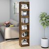 vidaXL Book Cabinet/Room Divider Smoked Oak 40x30x198 cm
