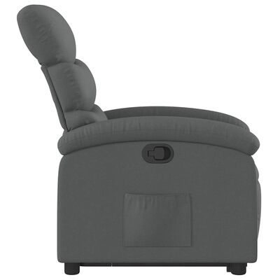 vidaXL Stand up Recliner Chair Dark Grey Fabric