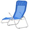 vidaXL Folding Sun Loungers 2 pcs Textilene Blue