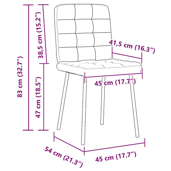 vidaXL Dining Chairs 2 pcs Black Velvet