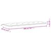 vidaXL Garden Bench Cushions 2pcs Blue&White Stripe 200x50x7cm Fabric
