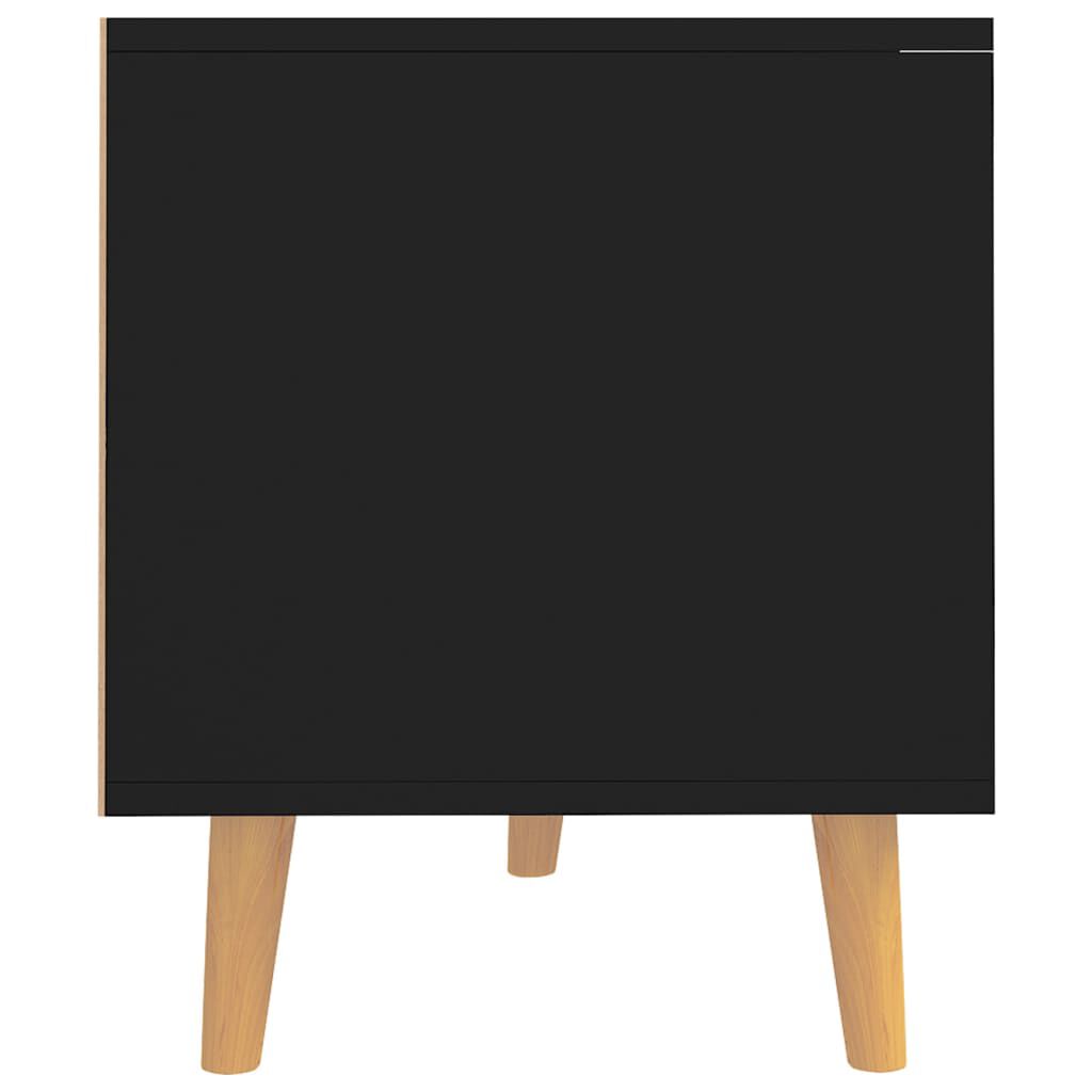 vidaXL TV Cabinet Black 90x40x48.5 cm Engineered Wood