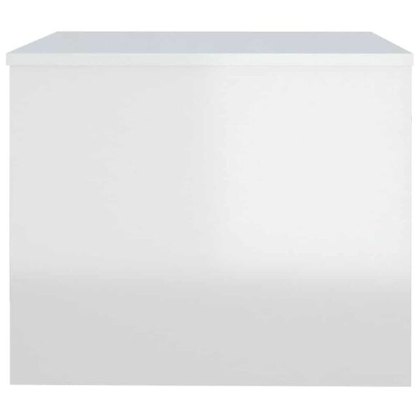 vidaXL Coffee Table High Gloss White 80x50x40 cm Engineered Wood
