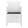 vidaXL Garden Chair 2 pcs White 53 x 49 x 85 cm PP