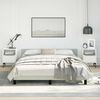 vidaXL Bed Frame without Mattress Light Grey Queen Velvet