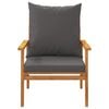 vidaXL Garden Sofa Chair 2pcs with Cushion Solid Wood Acacia