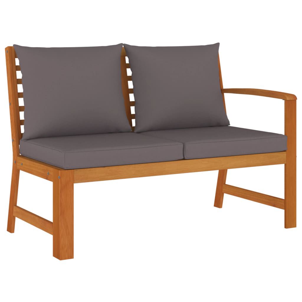 vidaXL 11 Piece Garden Dining Set with Cushions Solid Wood Acacia