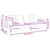 vidaXL Sofa Bed with Armrests Light Grey Velvet