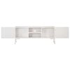 vidaXL TV Cabinet White 115x30x46 cm Solid Mango Wood