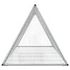 vidaXL Rabbit Hutch Silver 200x105x91 cm Galvanised Steel