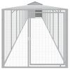 vidaXL Chicken Cage with Run Light Grey 117x1017x123 cm Galvanised Steel