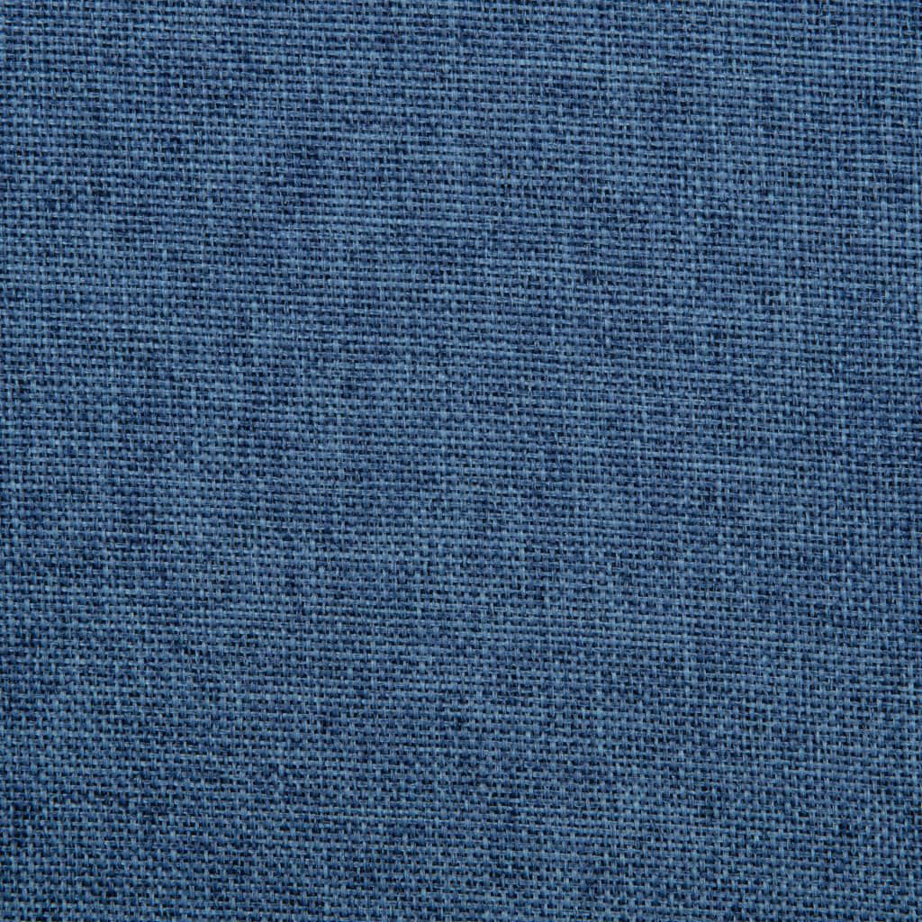 vidaXL Swivel Dining Chair Blue Fabric