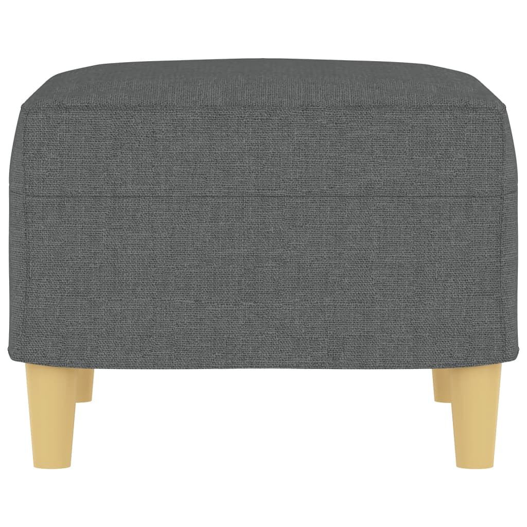 vidaXL Footstool Dark Grey 60x50x41 cm Fabric