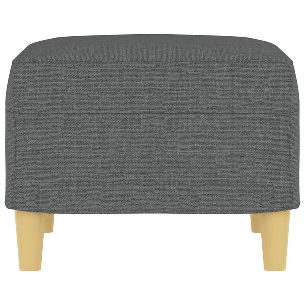 vidaXL Footstool Dark Grey 60x50x41 cm Fabric