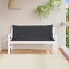vidaXL Garden Bench Cushion Black 150x(50+50)x7cm Oxford Fabric