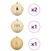 vidaXL Christmas Bauble Set 4 pcs Gold