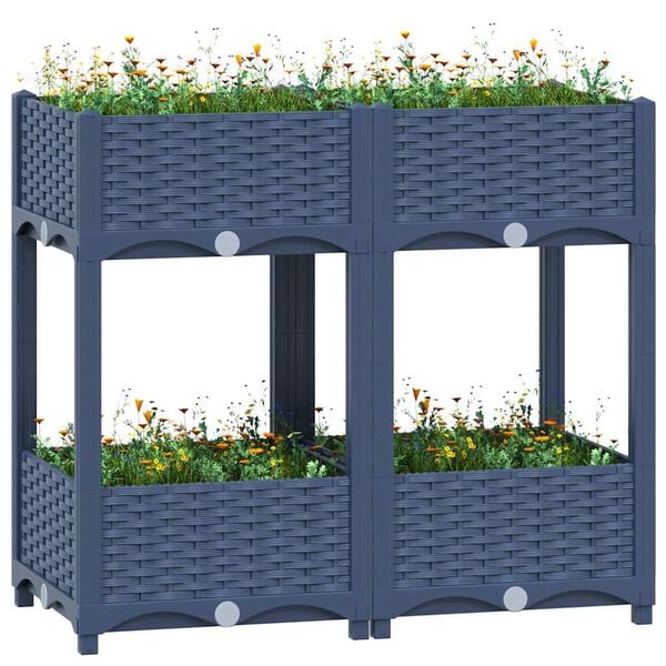 vidaXL Raised Bed 80x40x71 cm Polypropylene