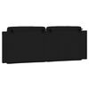 vidaXL Headboard Cushion "Viana" Black and White 137 cm Double Faux Leather
