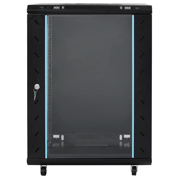 vidaXL 15U Network Cabinet with Swivel Feet 19" IP20 60x45x86 cm