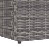 vidaXL Garden Storage Box Grey 150x100x100 cm Poly Rattan