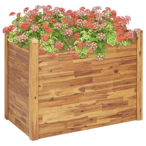 vidaXL Garden Raised Bed 110x60x84 cm Solid Acacia Wood