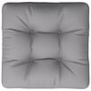 vidaXL Pallet Cushion Grey 58x58x10 cm Fabric