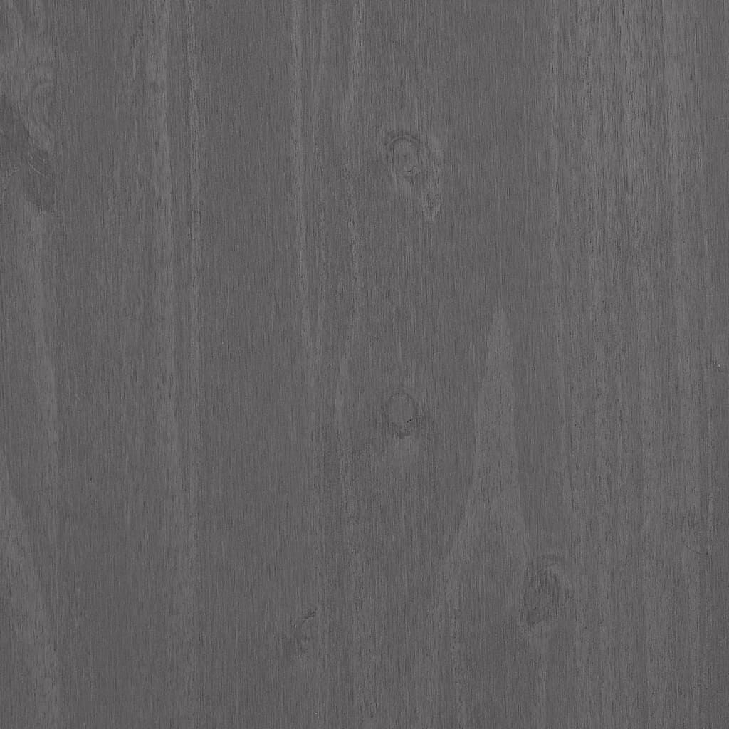 vidaXL Bedside Cabinets HAMAR 2 pcs Light Grey 40x35x44.5cm Solid Wood