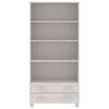 vidaXL Highboard HAMAR Solid Wood Pine White
