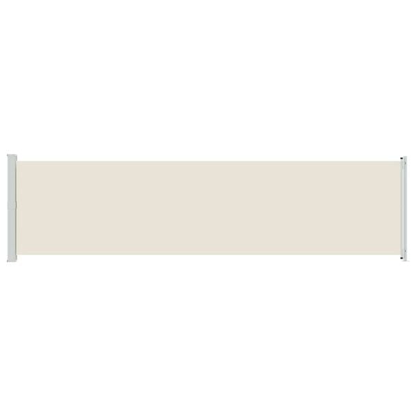 vidaXL Patio Retractable Side Awning 600x160 cm Cream