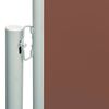 vidaXL Patio Retractable Side Awning 117x600 cm Brown