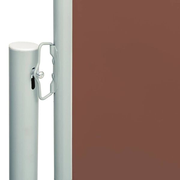 vidaXL Patio Retractable Side Awning 117x600 cm Brown