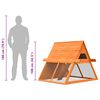 vidaXL Rabbit Hutch Solid Pine & Fir Wood 152x128x108 cm