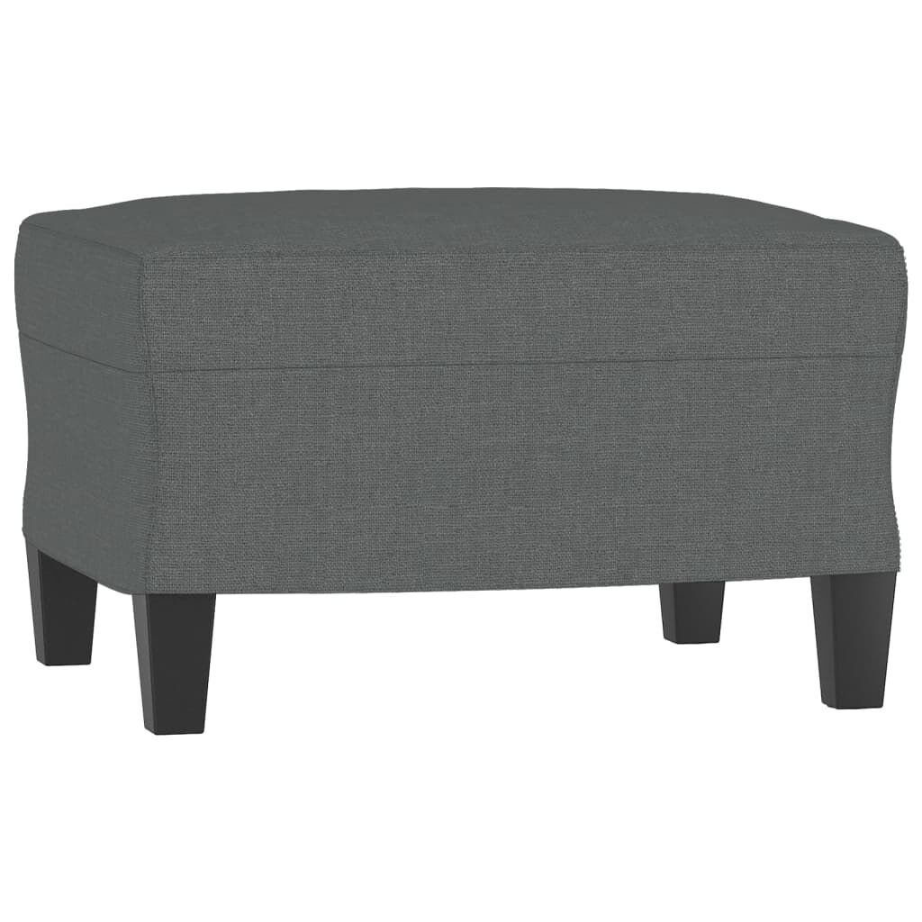 vidaXL 3 Piece Sofa Set with Pillows Dark Grey Fabric