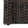 vidaXL 5 Piece Garden Lounge Set with Cushions Poly Rattan Brown